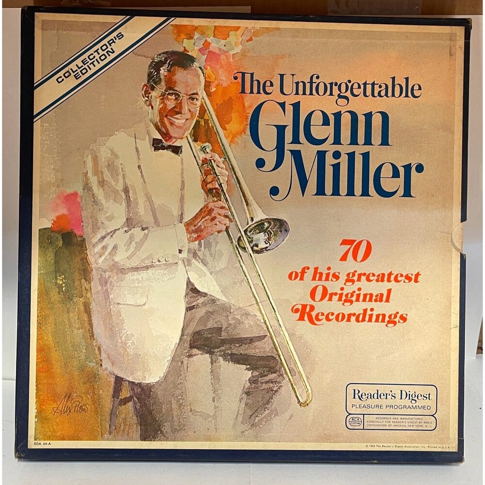 The Unforgettable Glenn Miller 70 Songs Readers Digest 33rpm 6 LP RECORD Box Set